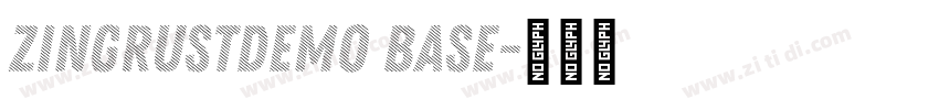 ZingRustDemo Base字体转换